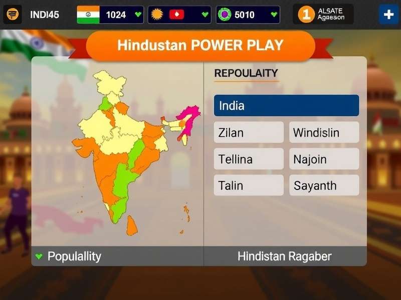 Hindustan Power Play popularity chart across Indian states